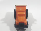 Unknown Brand "Heavy Hauler" Gravel Truck Orange and White Die Cast Toy Car Vehicle