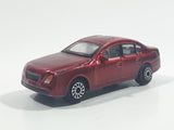 Unknown Brand C3 Sedan Dark Red Die Cast Toy Car Vehicle