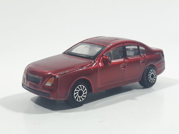 Unknown Brand C3 Sedan Dark Red Die Cast Toy Car Vehicle