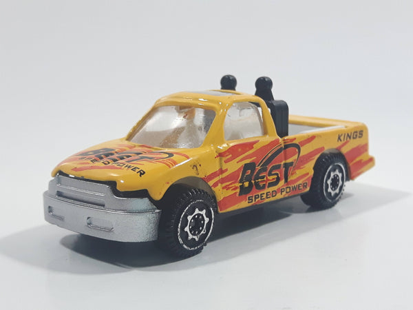 Unknown Brand Best Speed Power "Kings" Yellow Die Cast Toy Car Vehicle