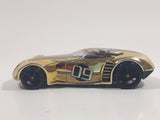 2009 Hot Wheels Track Stars Covelight Gold Chrome #09 Die Cast Toy Car Vehicle
