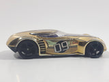 2009 Hot Wheels Track Stars Covelight Gold Chrome #09 Die Cast Toy Car Vehicle