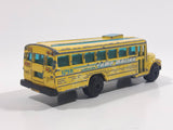 MotorMax Road & Track No. 6033 School Bus 1248 Camp Malibu California Yellow Die Cast Toy Car Vehicle