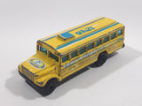 MotorMax Road & Track No. 6033 School Bus 1248 Camp Malibu California Yellow Die Cast Toy Car Vehicle