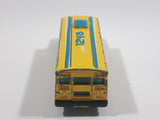 MotorMax Road & Track No. 6033 School Bus 1248 Camp Malibu California Yellow Die Cast Toy Car Vehicle