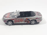 2003 Maisto Marvel Comics 1997 Chrysler Sebring Convertible Elektra Silver Die Cast Toy Car Vehicle