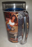 1993 January February Thermo Serv Snap On Tools Brittany Calendar Girl 6 1/2" Tall Plastic Beer Mug Cup