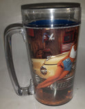 1993 January February Thermo Serv Snap On Tools Brittany Calendar Girl 6 1/2" Tall Plastic Beer Mug Cup