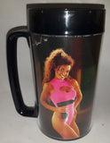 1994 March April Thermo Serv Snap On Tools Gina Calendar Girl 6 1/4" Tall Plastic Beer Mug Cup