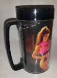 1994 March April Thermo Serv Snap On Tools Gina Calendar Girl 6 1/4" Tall Plastic Beer Mug Cup
