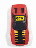 Vintage 1980 Kidco Burnin' Key Cars Ferrari GTS Red Plastic Body Toy Car Vehicle - No Key - 1/64 - Macao - Missing Back Tires