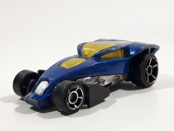 2006 Hot Wheels Brutalistic Blue Die Cast Toy Car Vehicle McDonalds Happy Meal with Pop Up Rear End
