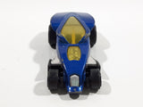 2006 Hot Wheels Brutalistic Blue Die Cast Toy Car Vehicle McDonalds Happy Meal with Pop Up Rear End