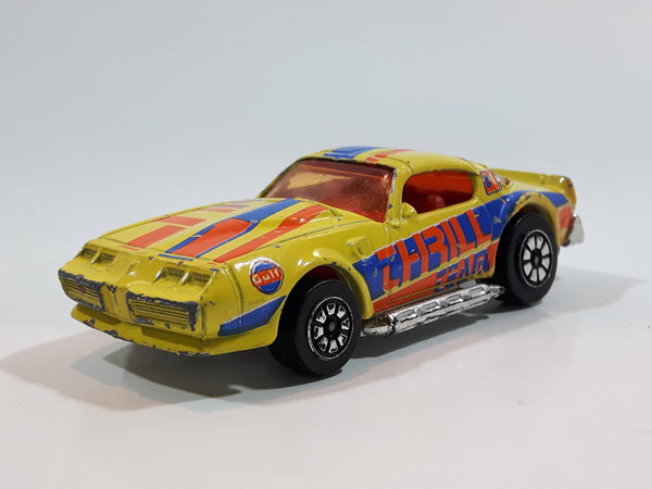 Vintage 1980 Kenner CPG Prod. Fast 111s Blazin Bandit Pontiac Trans Am Firebird Yellow Die Cast Toy Car Vehicle - Made in Hong Kong