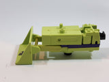 1984 Takara G1 Transformers Light Green Bulldozer Plastic Toy Action Figure