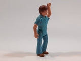 Vintage 1974 Fisher Price Adventure People Wild Animal Safari Blue Boy 3" Tall Plastic Toy Action Figure Made in Hong Kong