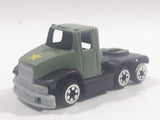 Unknown Brand Military Semi Truck Army Green Die Cast Toy Car Vehicle