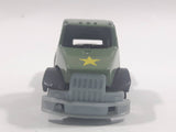 Unknown Brand Military Semi Truck Army Green Die Cast Toy Car Vehicle