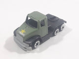Unknown Brand Military Semi Truck Army Green Die Cast Toy Car Vehicle