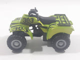 Maisto 383 Quad ATV 4 Wheeler All Terrain Vehicle 4x4 Lime Green Pullback Die Cast Motorized Friction Toy Car Vehicle