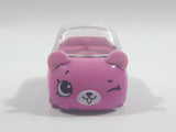 Moose Shopkins Cutie Cars Bear Shaped Pink Die Cast Toy Car Vehicle - No Roof or Figure