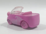 Moose Shopkins Cutie Cars Bear Shaped Pink Die Cast Toy Car Vehicle - No Roof or Figure