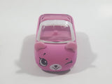 Moose Shopkins Cutie Cars Bear Shaped Pink Die Cast Toy Car Vehicle - No Roof or Figure