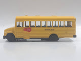 Welly No. 43601 School Bus with Flip Out Stop Sign Yellow Die Cast Toy Car Vehicle Missing Tires