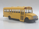 Welly No. 43601 School Bus with Flip Out Stop Sign Yellow Die Cast Toy Car Vehicle Missing Tires