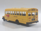 Welly No. 43601 School Bus with Flip Out Stop Sign Yellow Die Cast Toy Car Vehicle Missing Tires