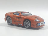 2003 Kentoys Extreme Tuners Toyota Supra Orange 1/55 Scale Light Up Die Cast Toy Car Vehicle with Rubber Tires - Missing The Spoiler