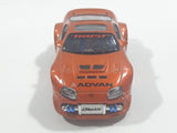 2003 Kentoys Extreme Tuners Toyota Supra Orange 1/55 Scale Light Up Die Cast Toy Car Vehicle with Rubber Tires - Missing The Spoiler