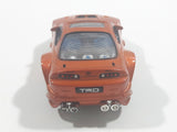 2003 Kentoys Extreme Tuners Toyota Supra Orange 1/55 Scale Light Up Die Cast Toy Car Vehicle with Rubber Tires - Missing The Spoiler