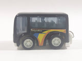 Tokyo Bus "City Bus" Black Plastic Pullback Motorized Friction Die Cast Toy Car Vehicle Keychain
