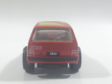 Rare Darda Motors Fiat Uno 10 Red Die Cast Toy Car Friction Motorized Pullback Vehicle