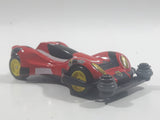 Rare 1996 Tomy Tomica Character Cars Bakuso Kyodai Let's & Go Red Die Cast Toy Race Car Vehicle Missing Spoiler