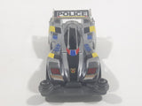 Rare 1996 Tomy Tomica Character Cars Bakuso Kyodai Let's & Go 4WD Police Cop Chrome Die Cast Toy Race Car Vehicle