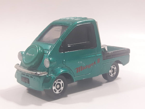 Rare 1996 Tomy Tomica Hino No. 62 Daihatsu Midget II Green 1/50 Scale Die Cast Toy Car Vehicle
