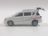 1998 Tomy Tomica Toyota Ipsum White 1/64 Scale Die Cast Toy Car Vehicle with Sounds - Batteries Dead