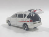 1998 Tomy Tomica Toyota Ipsum White 1/64 Scale Die Cast Toy Car Vehicle with Sounds - Batteries Dead