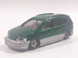 1996 Tomy Tomica No. 50 Toyota Ipsum Green 1/64 Scale Die Cast Toy Car Vehicle with Opening Rear Hatch Door