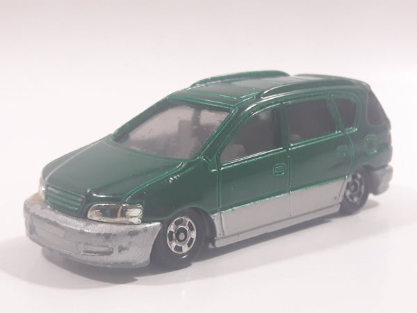1996 Tomy Tomica No. 50 Toyota Ipsum Green 1/64 Scale Die Cast Toy Car Vehicle with Opening Rear Hatch Door