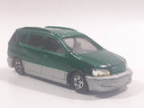 1996 Tomy Tomica No. 50 Toyota Ipsum Green 1/64 Scale Die Cast Toy Car Vehicle with Opening Rear Hatch Door