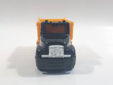 Unknown Brand Dump Truck Green and Yellow Plastic and Metal Die Cast Toy Car Vehicle