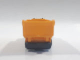Unknown Brand Dump Truck Green and Yellow Plastic and Metal Die Cast Toy Car Vehicle