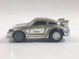 Unknown Brand Porsche Chrome Pullback Motorized Friction Plastic and Metal Die Cast Toy Car Vehicle