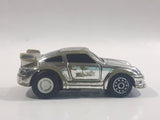 Unknown Brand Porsche Chrome Pullback Motorized Friction Plastic and Metal Die Cast Toy Car Vehicle