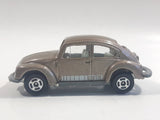 Vintage 1977 Tomy Tomica No. F20 Volkswagen Beetle Brown 1/60 Scale Die Cast Toy Car Vehicle