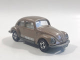 Vintage 1977 Tomy Tomica No. F20 Volkswagen Beetle Brown 1/60 Scale Die Cast Toy Car Vehicle