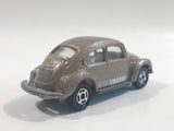 Vintage 1977 Tomy Tomica No. F20 Volkswagen Beetle Brown 1/60 Scale Die Cast Toy Car Vehicle
